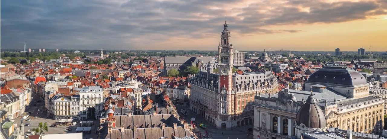 Vue aérienne de Lille